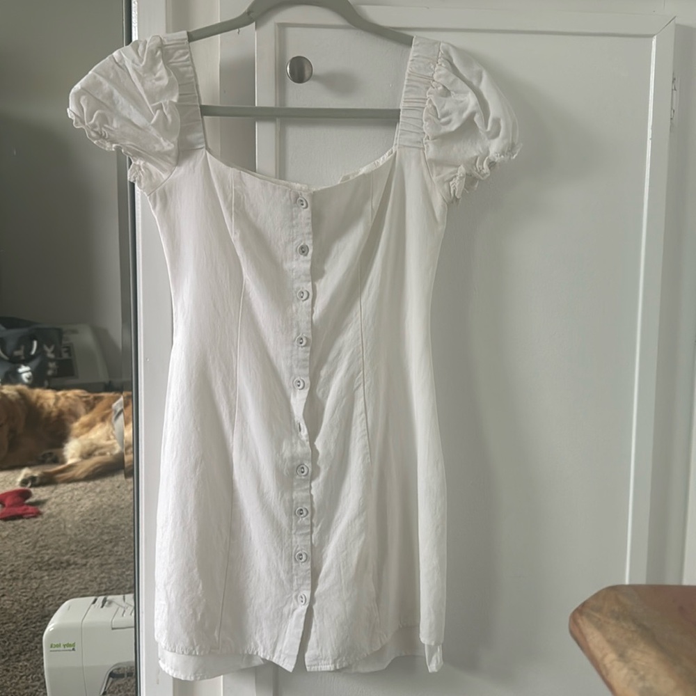 Princess Polly White Button up dress